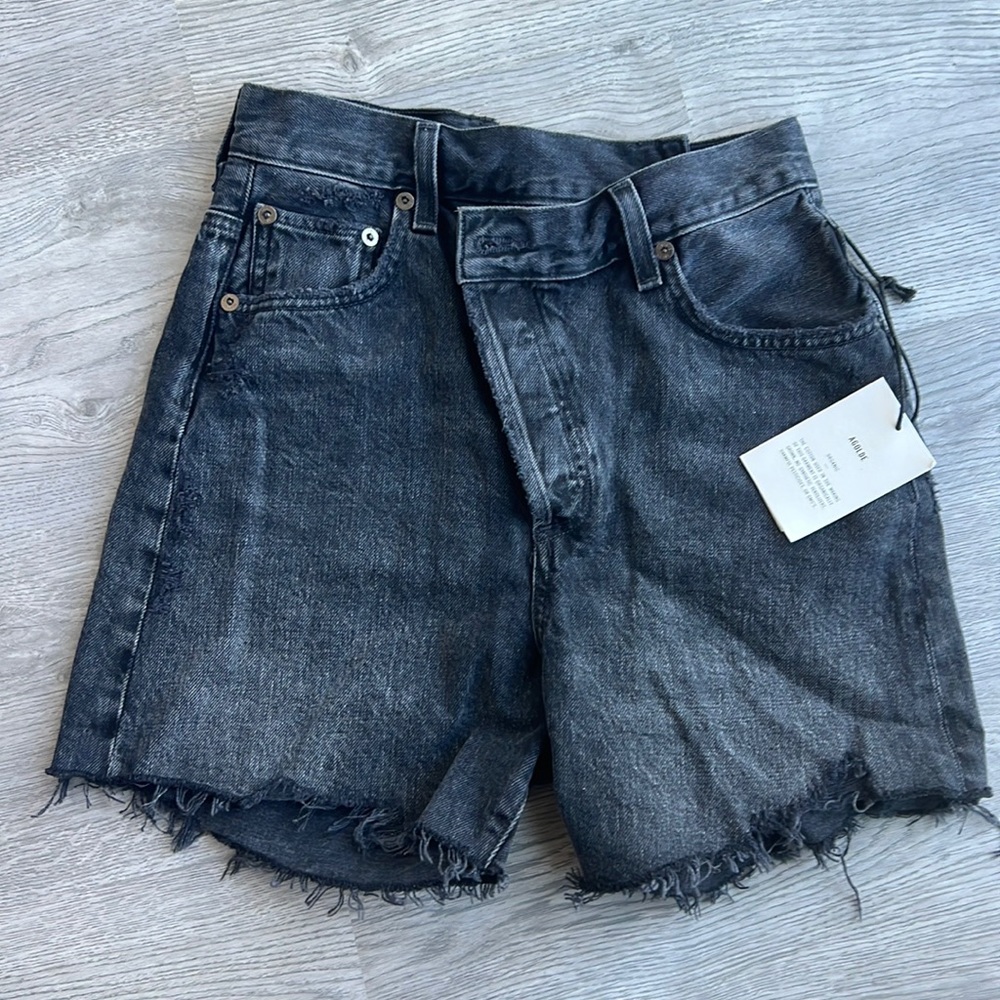 Agolde criss cross short asymmetric short